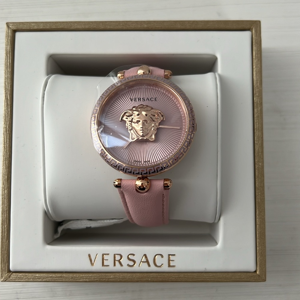 Versace Palazzo empire leather strap watch, 39mm - Picture 5 of 6